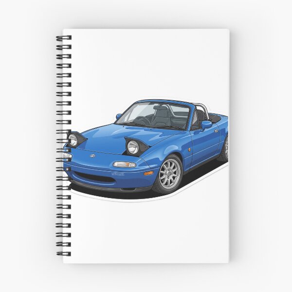 Item preview, 1992 Mariner Blue Mazda Miata NA Pop-Up Headlights Sticker designed and sold by Fixnovaguide.