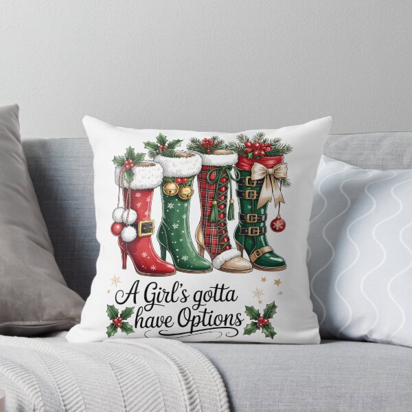 Item preview, A Girl's Gotta Have Options – Christmas Boots High Heels Art designed and sold by jkrphoto.