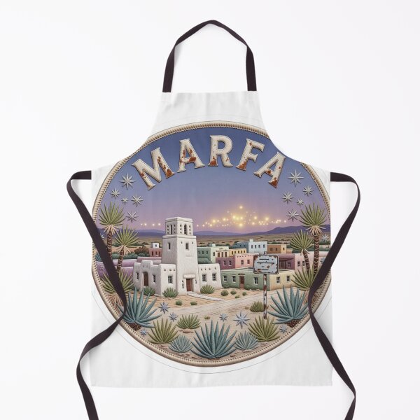 Item preview, Marfa Texas USA Desert Town Courthouse Sunset Embroidered Patch Sticker designed and sold by Imaginarium of Chaos falcon88 .