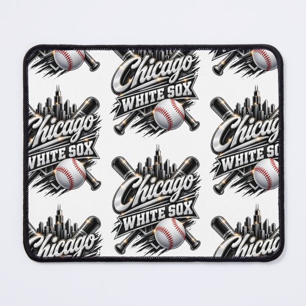 Item preview, Chicago Baseball Skyline Crossed Bats Athletic Sports Graphic designed and sold by MountanBaugh.