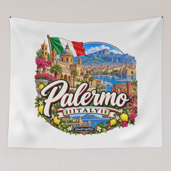Item preview, Palermo, Sicily – Historic Cathedral, Port & Italian Dolce Vita designed and sold by Wandervogel123.