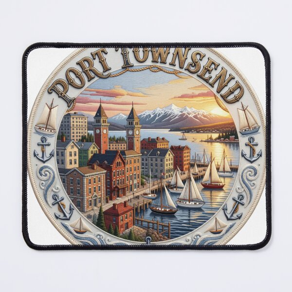 Item preview, Port Townsend Washington USA Victorian Seaport Sailboat Harbor designed and sold by Imaginarium of Chaos falcon88 .