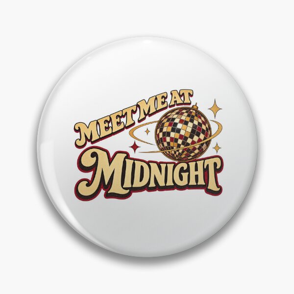 Item preview, Meet Me At Midnight Disco Ball Retro New Years Eve Party designed and sold by MountanBaugh.