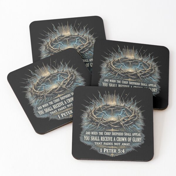 Item preview, Crown of Glory 1 Peter 5:4 Scripture Art designed and sold by DoNotBeAfraid.