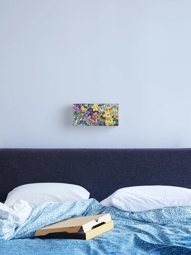 Thumbnail 2 of 3, Canvas Print, Spring Bulbs Flowering designed and sold by WrenCottage.