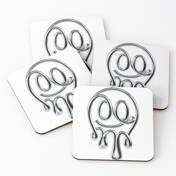 Item preview, Chrome Melt Face | Liquid Metal Abstract Art designed and sold by rigelcreation.