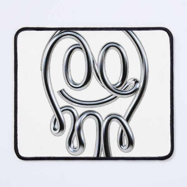 Item preview, Chrome Melt Face | Liquid Metal Abstract Art designed and sold by rigelcreation.