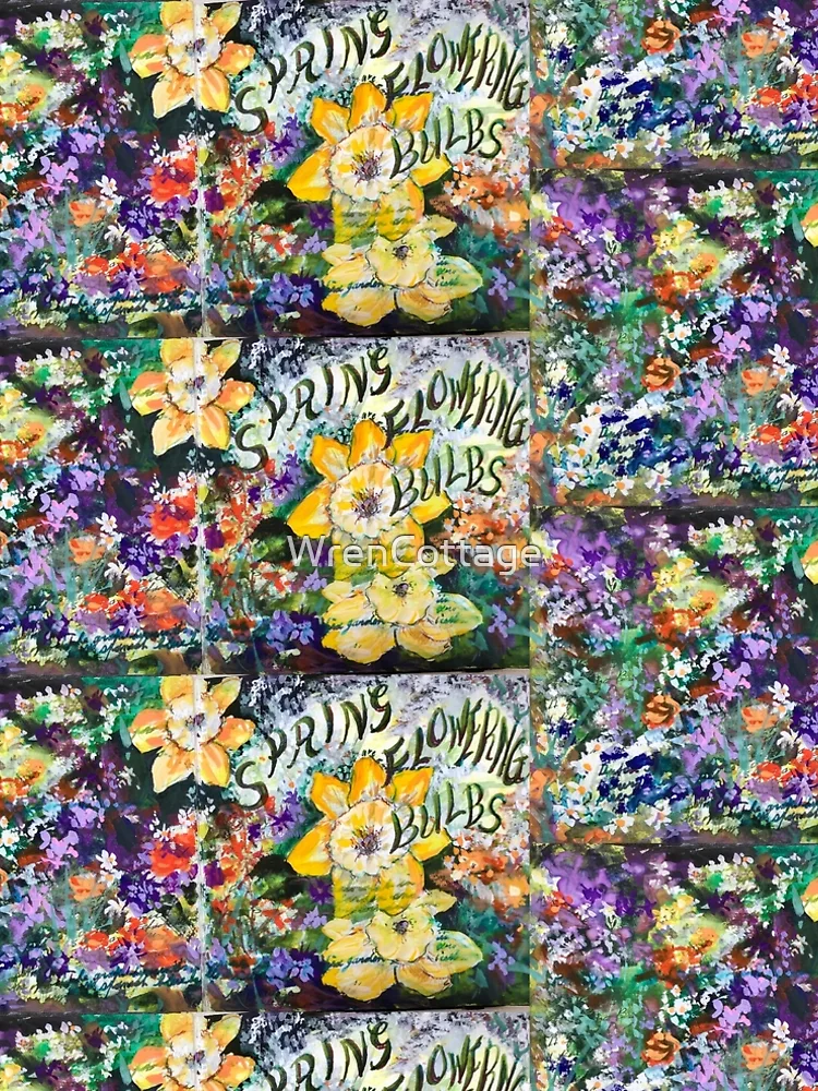 Thumbnail 5 of 5, A-Line Dress, Spring Bulbs Flowering designed and sold by WrenCottage.