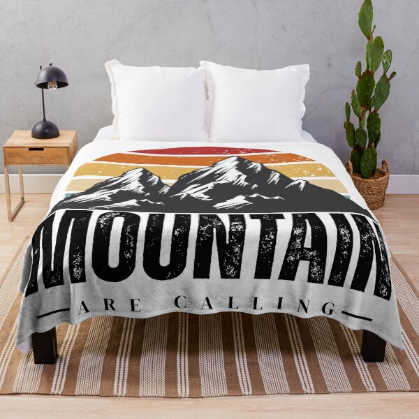 Item preview, Vintage Mountain Are Calling Retro Sunset Design designed and sold by Appu6667.