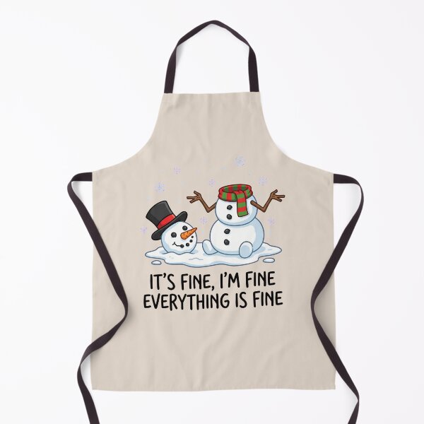 Item preview, It's Fine I'm Fine Everything Is Fine – Funny Melting Snowman designed and sold by dudelinart.