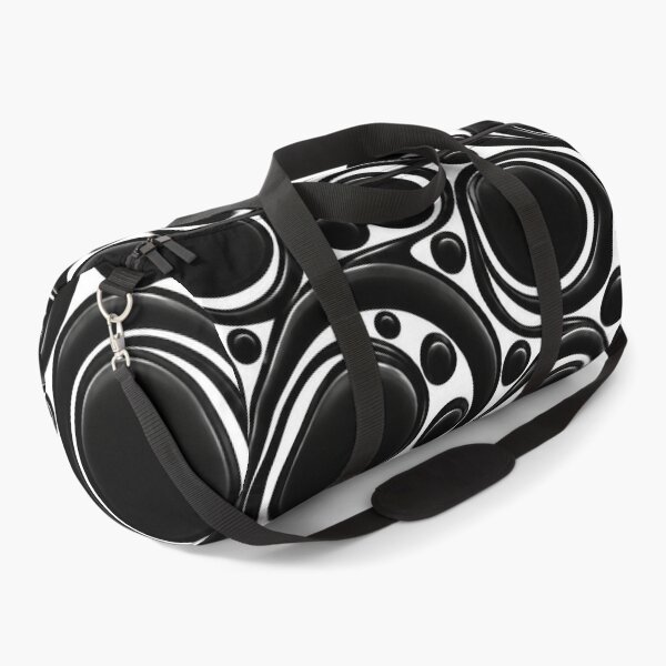 Item preview, Glossy Black and White Circles Geometric Pattern designed and sold by annenambiro.