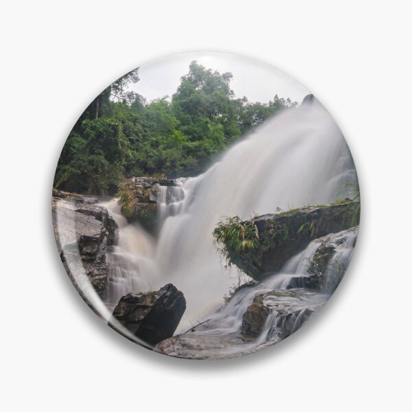 Item preview, Full Flood — Waterfall Thundering Under a Blue Sky, Northern Thailand designed and sold by Jomsunshine.