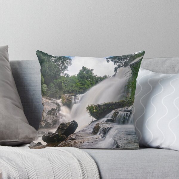 Item preview, Full Flood — Waterfall Thundering Under a Blue Sky, Northern Thailand designed and sold by Jomsunshine.