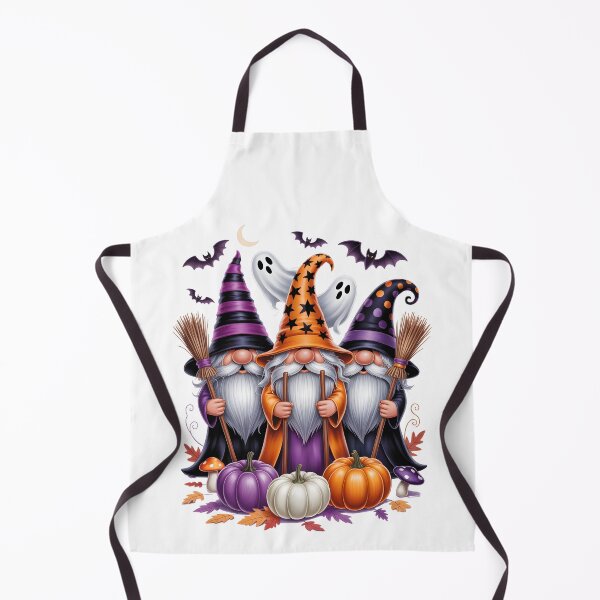 Item preview, Halloween Gnomes Witch Squad – Spooky Autumn Pumpkins Art designed and sold by jkrphoto.