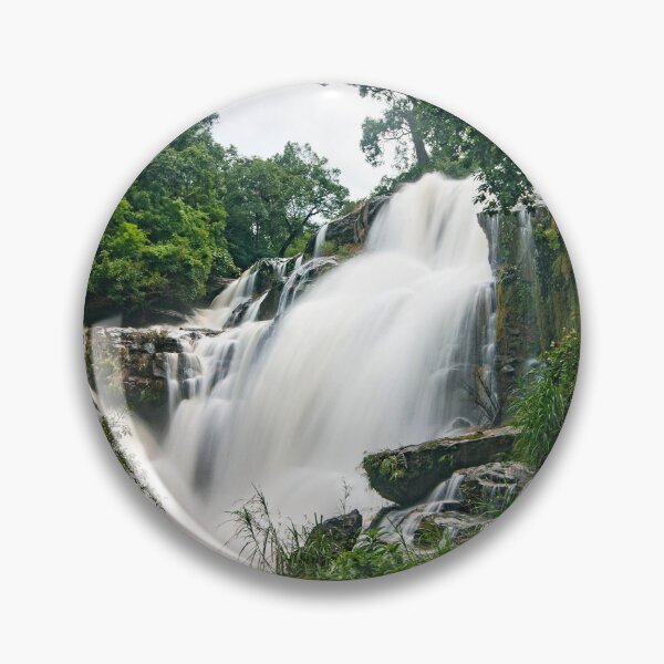 Item preview, Where the River Spreads — Tiered Waterfall and Wooden Bridge, Chiang Mai designed and sold by Jomsunshine.