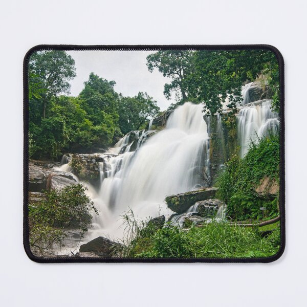 Item preview, Where the River Spreads — Tiered Waterfall and Wooden Bridge, Chiang Mai designed and sold by Jomsunshine.