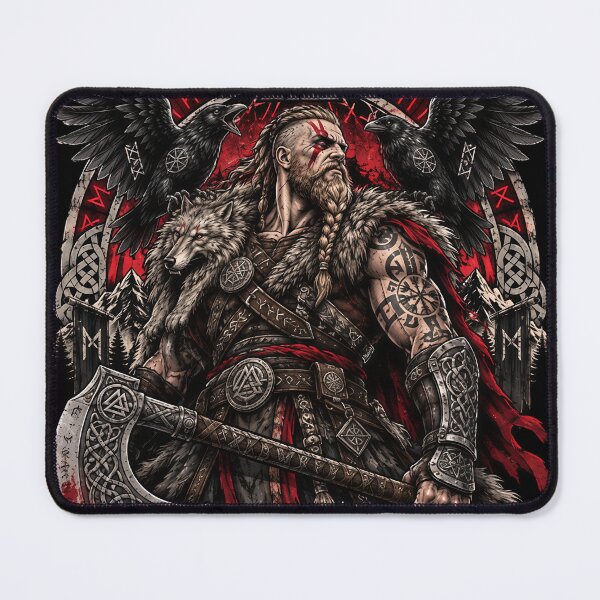 Item preview, Viking Berserker Valhalla Axe Warrior designed and sold by ValhallaHub.