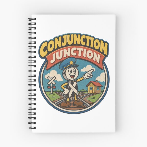 Item preview, Conjunction Junction Inspired Educational Retro Design designed and sold by sabbyismine.