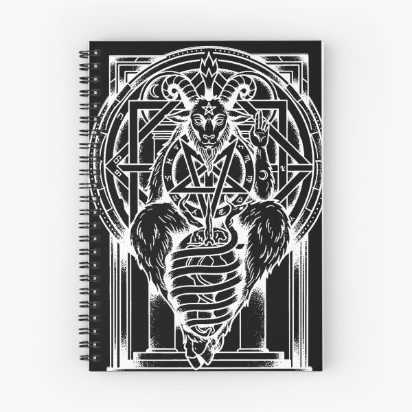 Item preview, Winged Baphomet With Pentagram Mandala designed and sold by weirdove.