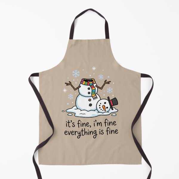 Item preview, I'm Fine This Is Fine Snowman designed and sold by dudelinart.