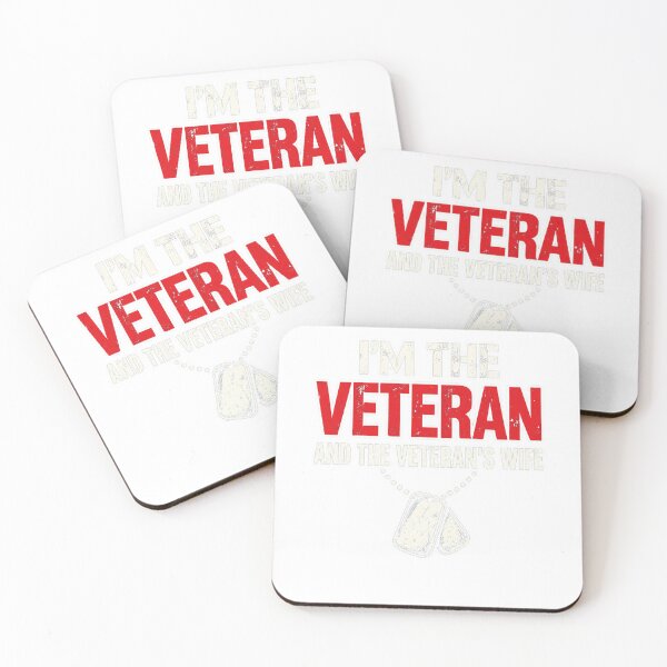 Item preview, Im The Veteran And The Veterans Wife Dog Tags Patriotic Military Couple designed and sold by ParkerDuerson.