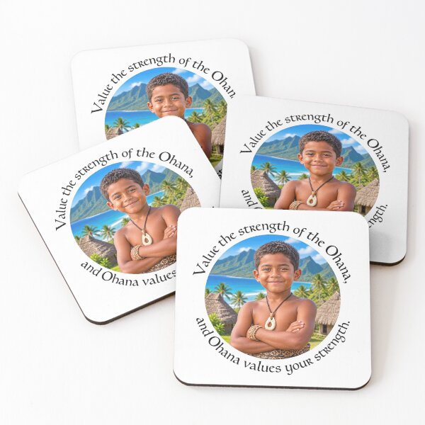 Item preview, Hawaii Family Proverb - Value the strength of the Ohana | Pacific Art designed and sold by ShakaLife.org.