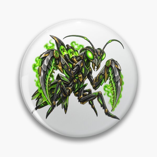 Item preview, Cyberpunk Biohazard Toxic Cyber Mantis Art designed and sold by RiteshCenter .