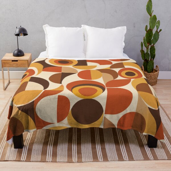 Item preview, 70s Vintage Retro Geometric Circles Seamless Pattern designed and sold by Shivora Studio.