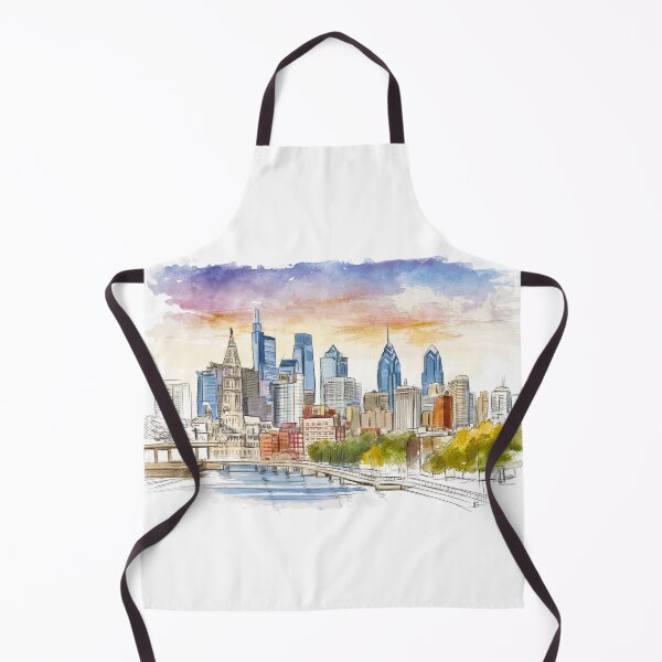 Item preview, Vibrant Philadelphia Skyline designed and sold by kolonjArt.