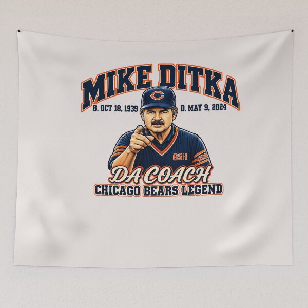 Aperçu de l'œuvre Mike Ditka créée et vendue par creativecolage.