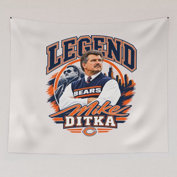 Aperçu de l'œuvre Mike Ditka créée et vendue par creativecolage.
