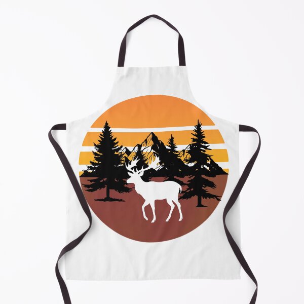 Item preview, Retro Forest Deer Sunset Vintage Nature Design designed and sold by Vayro cartoons.
