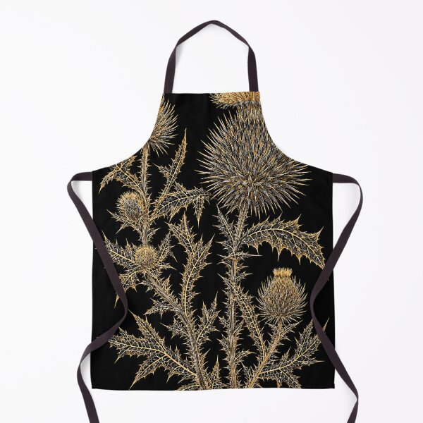Item preview, Gold on black thistles designed and sold by andreisky.