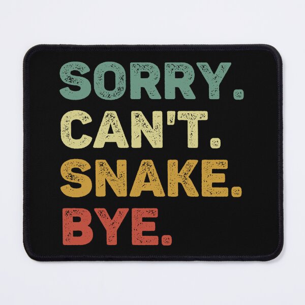 Item preview, Sorry Can't Snake Bye Retro Funny Snake designed and sold by RareBunny.