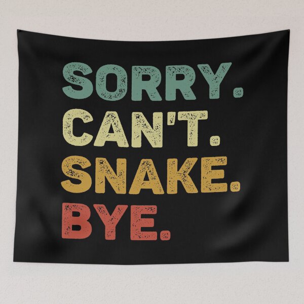 Item preview, Sorry Can't Snake Bye Retro Funny Snake designed and sold by RareBunny.