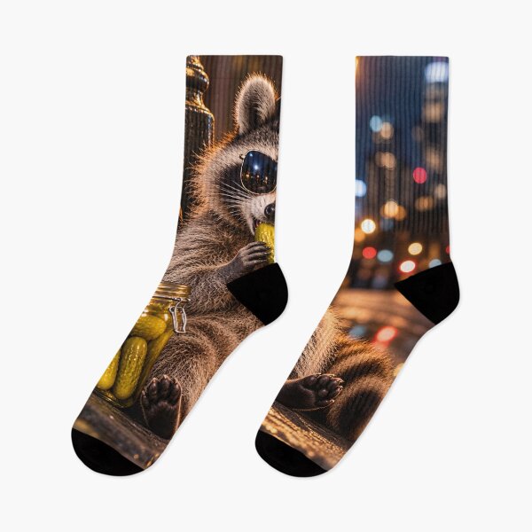 Item preview, Raccoon Eating Pickles designed and sold by Clothes With Smiling Animals Walt Gral.