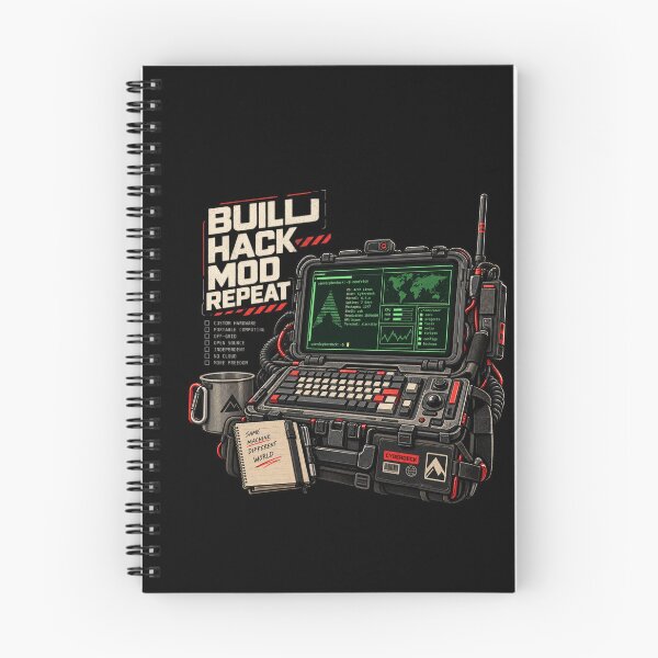 Item preview,  DIY Cyberdeck Computer – Build Hack Mod Repeat | Raspberry Pi & Linux Field Terminal designed and sold by amndro.