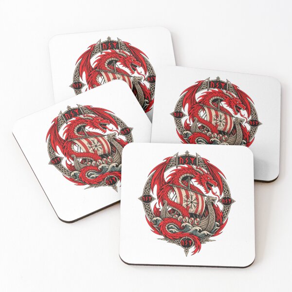 Item preview, Viking Dragon Norse Mythology Longship Celtic Art designed and sold by newsuept25.art.