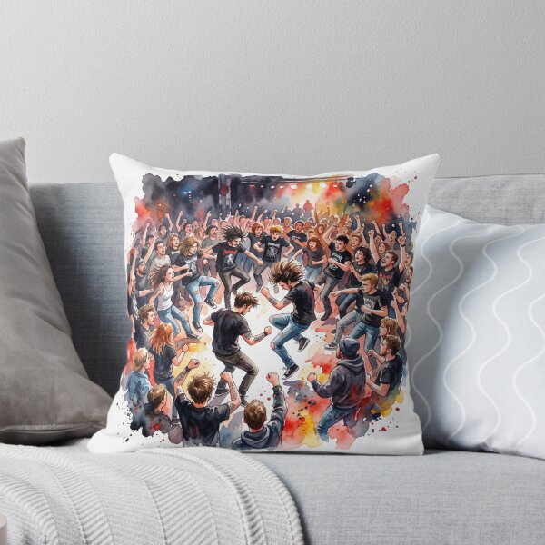 Item preview, Vibrant Watercolor Painting of a Lively Nightclub Party Scene designed and sold by jopiew.