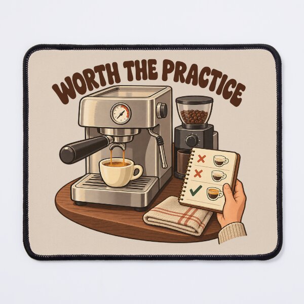 Item preview, Worth The Practice Home Barista Espresso Success designed and sold by MythicCotton.