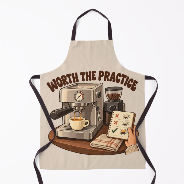 Item preview, Worth The Practice Home Barista Espresso Success designed and sold by MythicCotton.