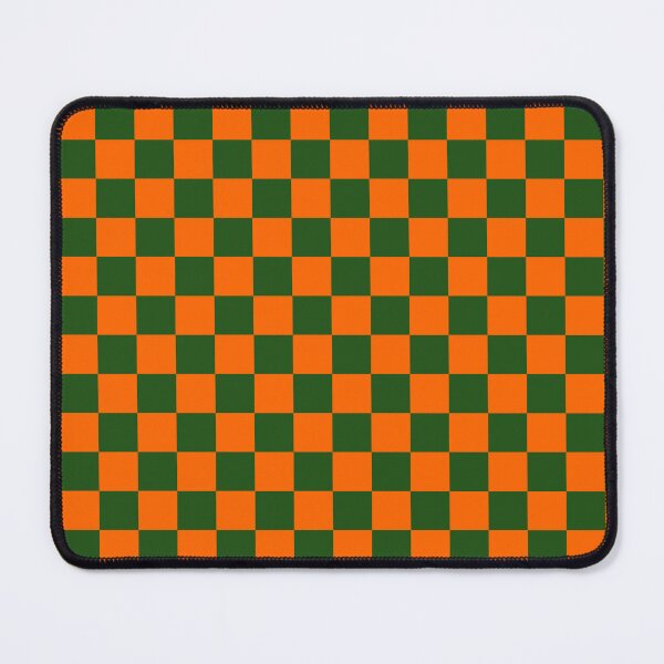 Item preview, Orange and Dark Green Checkered Pattern designed and sold by Jeallan Designs.