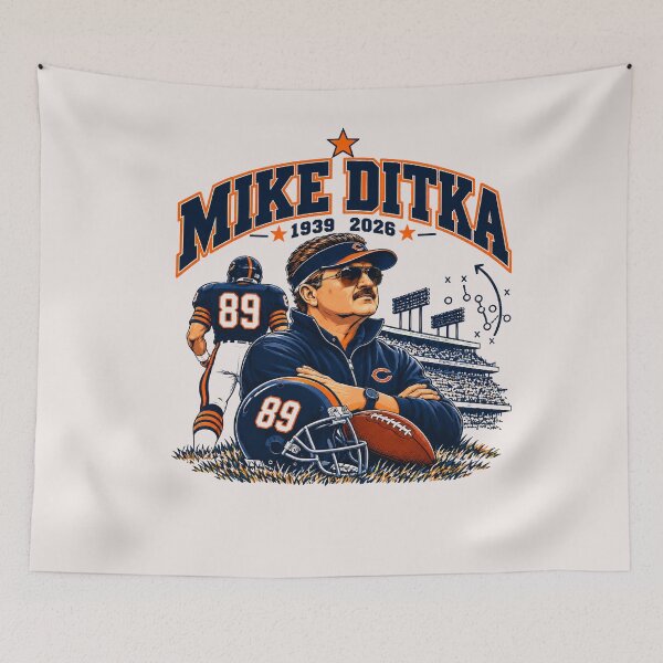 Aperçu de l'œuvre Mike Ditka créée et vendue par creativecolage.