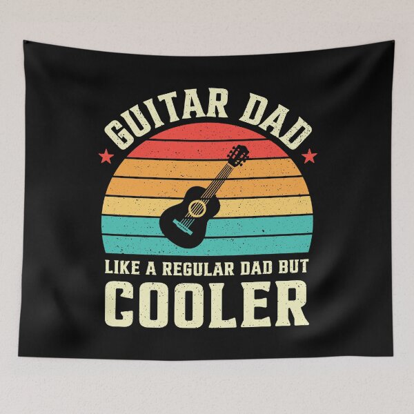 Artikelvorschau, Gitarren-Papa – wie ein normaler Papa, nur cooler im Retro-Stil entworfen und verkauft von RareBunny.