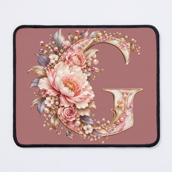 Item preview, Rose Gold Monogram Letter G Art designed and sold by chicworld2026.