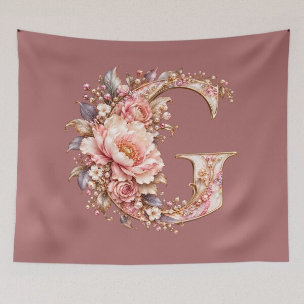 Item preview, Rose Gold Monogram Letter G Art designed and sold by chicworld2026.