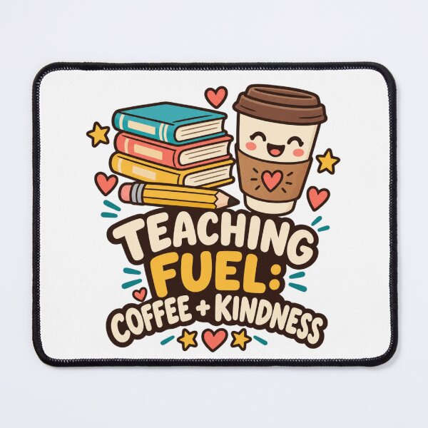 Item preview, This Teacher Runs on Coffee – Funny Teacher Coffee Quote designed and sold by JeraiffsonCorner .