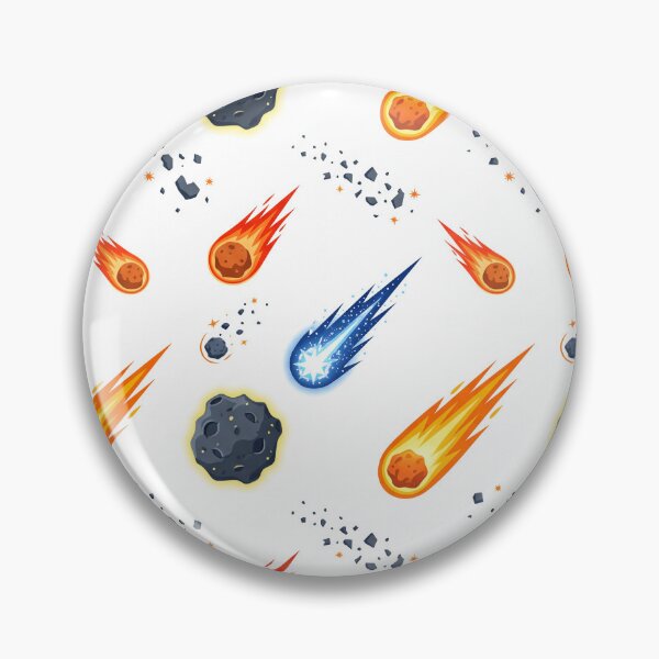 Item preview, Seamless Pattern of Colorful Meteors and Falling Asteroids designed and sold by jopiew.