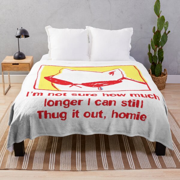 Item preview, I can no longer thug it out cat designed and sold by PopcornpunkART.