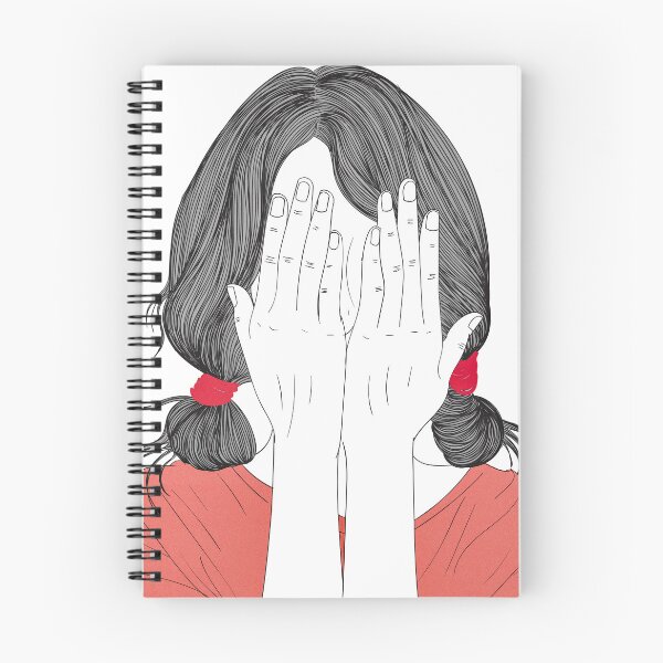 Item preview, Shy Aesthetic Girl Minimalist Line Art designed and sold by Chroma Art Co.